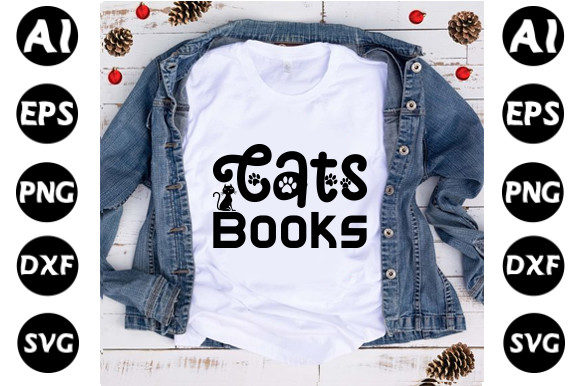 Cat Svg Design, Cats Books
