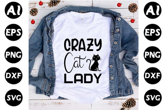 Cat Svg Design,Crazy Cat Lady