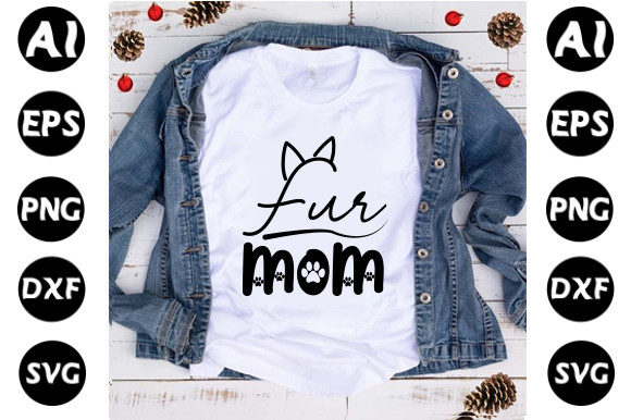Cat Svg Design, fur Mom