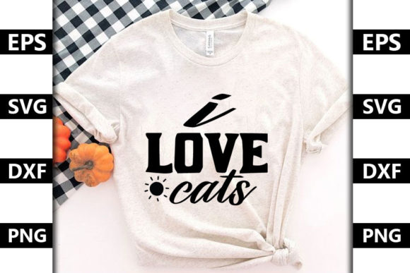 Cat Svg Design, I Love Cats