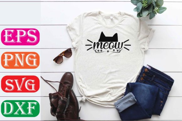 Cat Svg Design. Meow