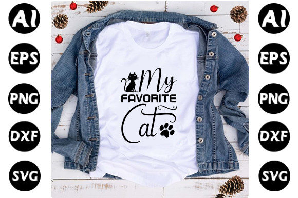Cat Svg Design, My Favorite Cat