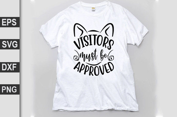 Cat Svg Design, Visitors Must Be Approved