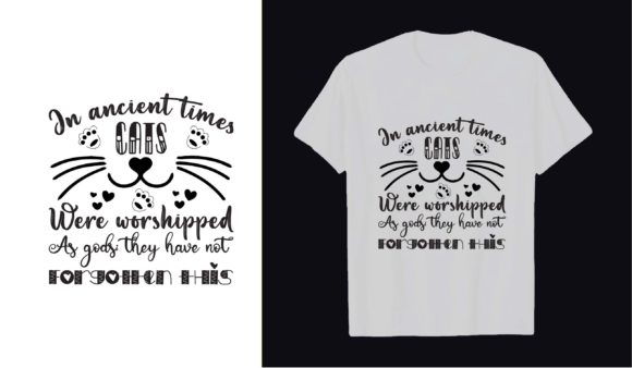 Cat Svg T-Shirt Design Template