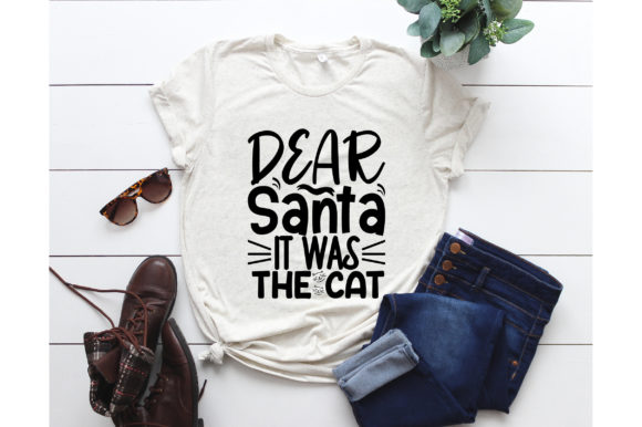 Dear Santa It Was the Cat SVG Design