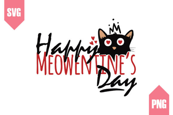 Happy Valentine Day CAT SVG Meowentine