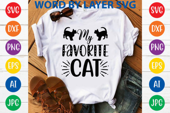 My Favorite Cat SVG Design